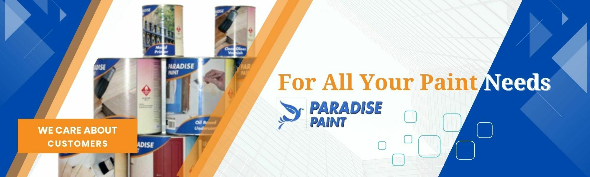 paradise paint banner